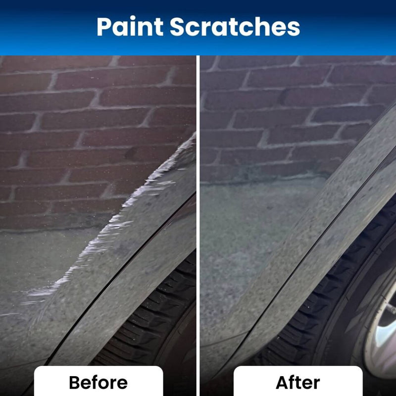 NanoPolix on light surface scuffs — before and after