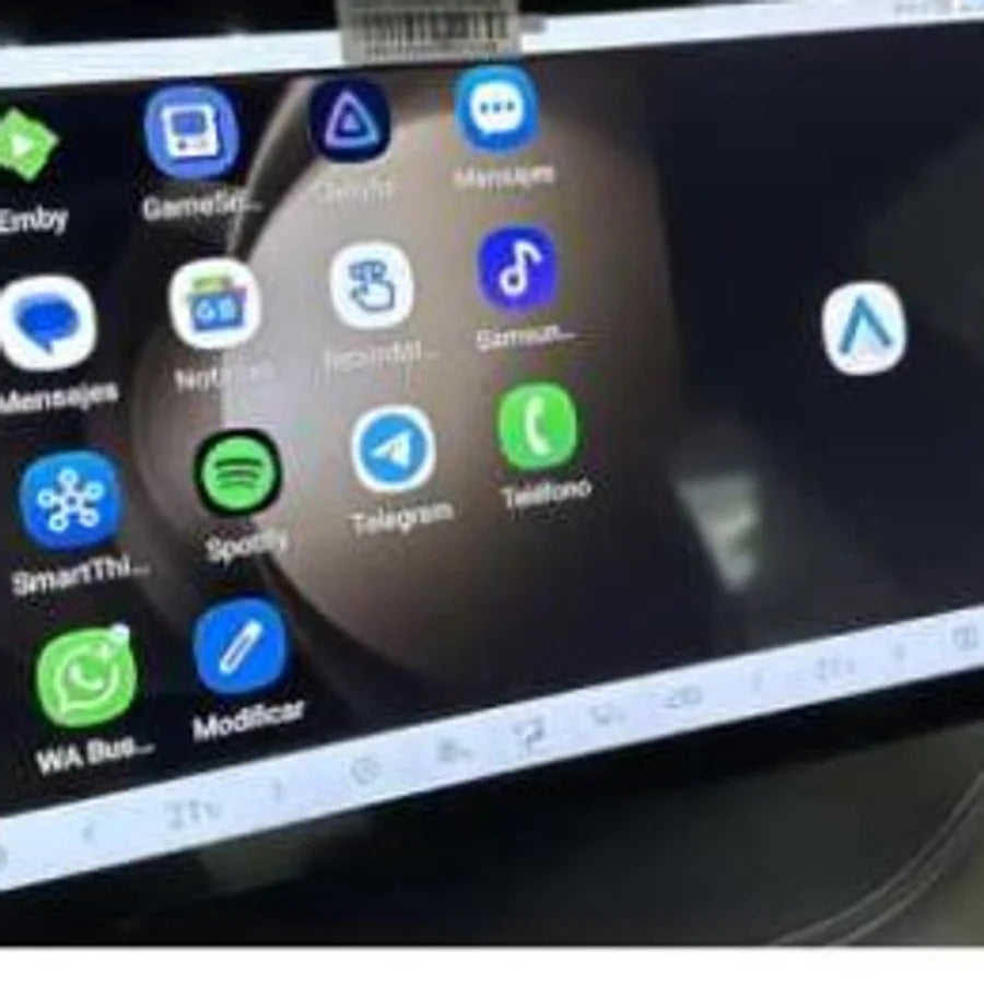 Apple CarPlay running on a car factory screen