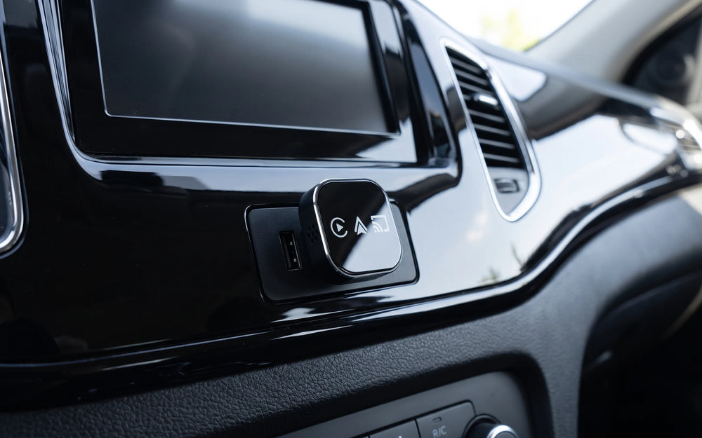 CarPlay running on the car factory screen
