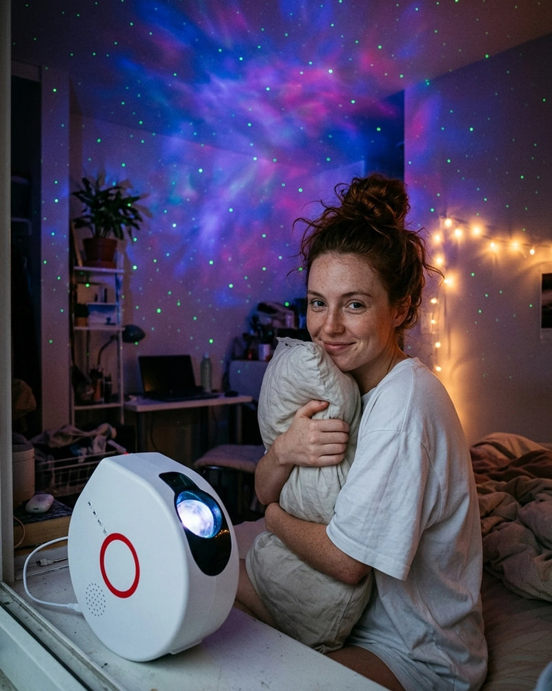 AI-generated image: Grace (AI persona) · studio apartment