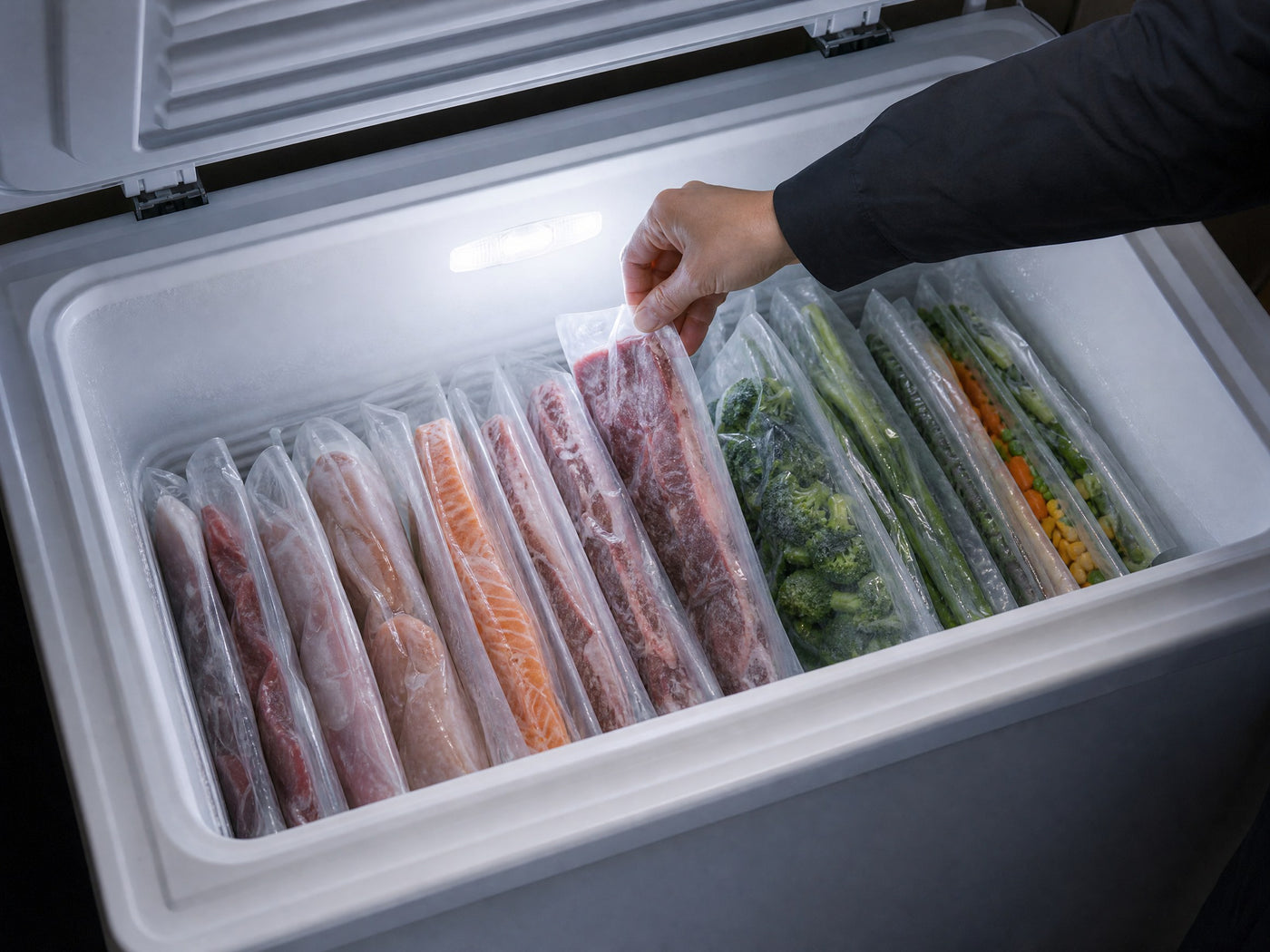The freezer, filed flat.