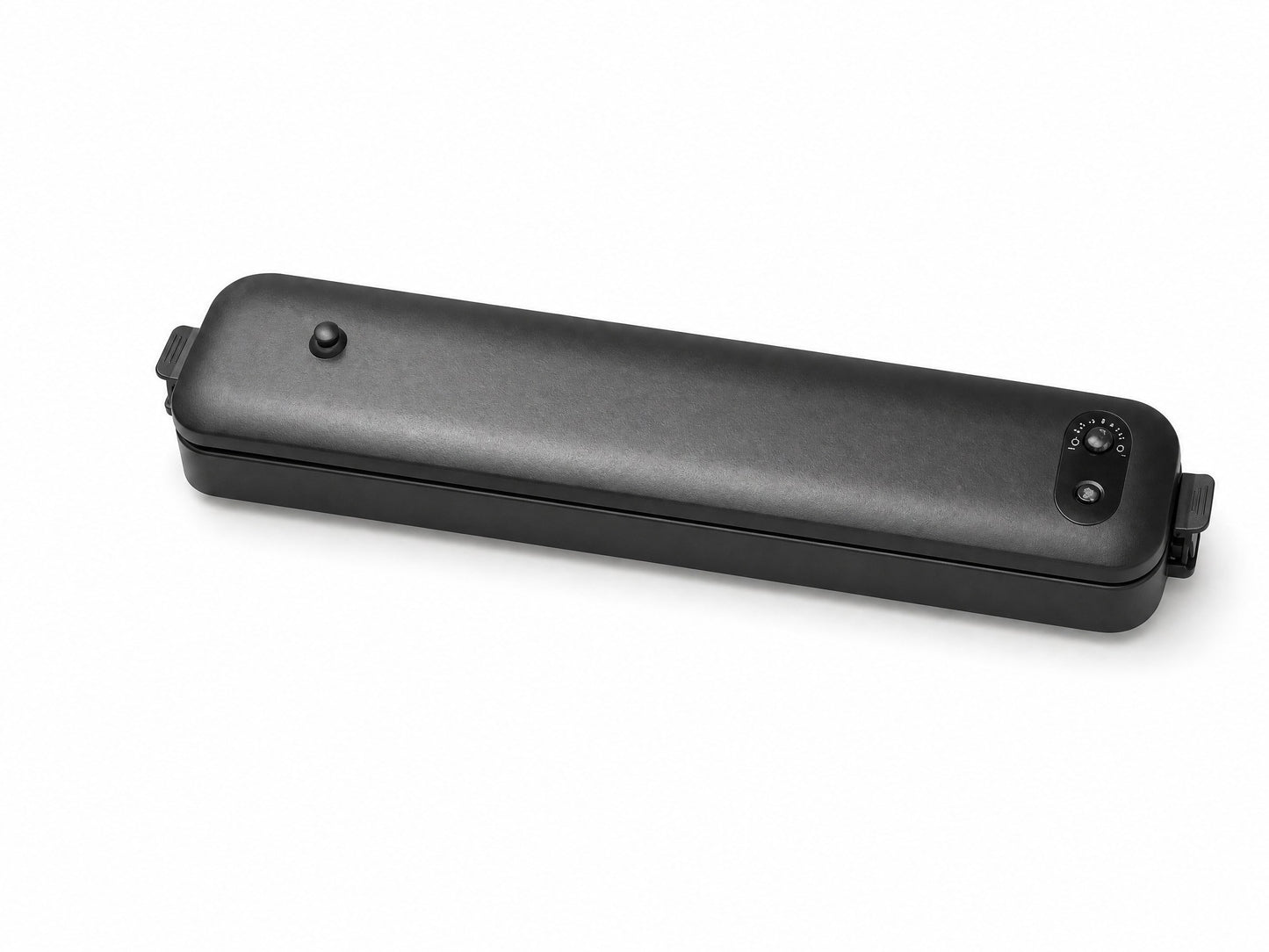 FreshPak vacuum sealer, assembled, on a white background