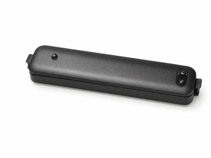 FreshPak vacuum sealer, assembled, on a white background