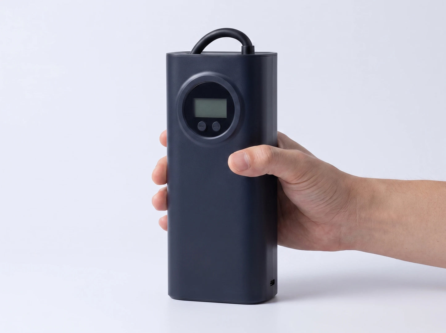InflatoPro — Cordless tire inflator with preset auto-stop and dual-pressure display
