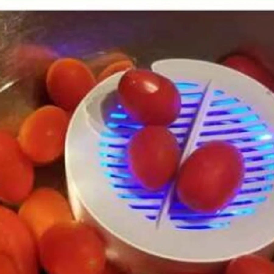 The puck in a bowl of tomatoes